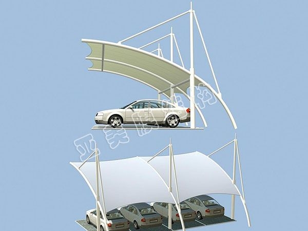 膜結構停車棚-YM031
